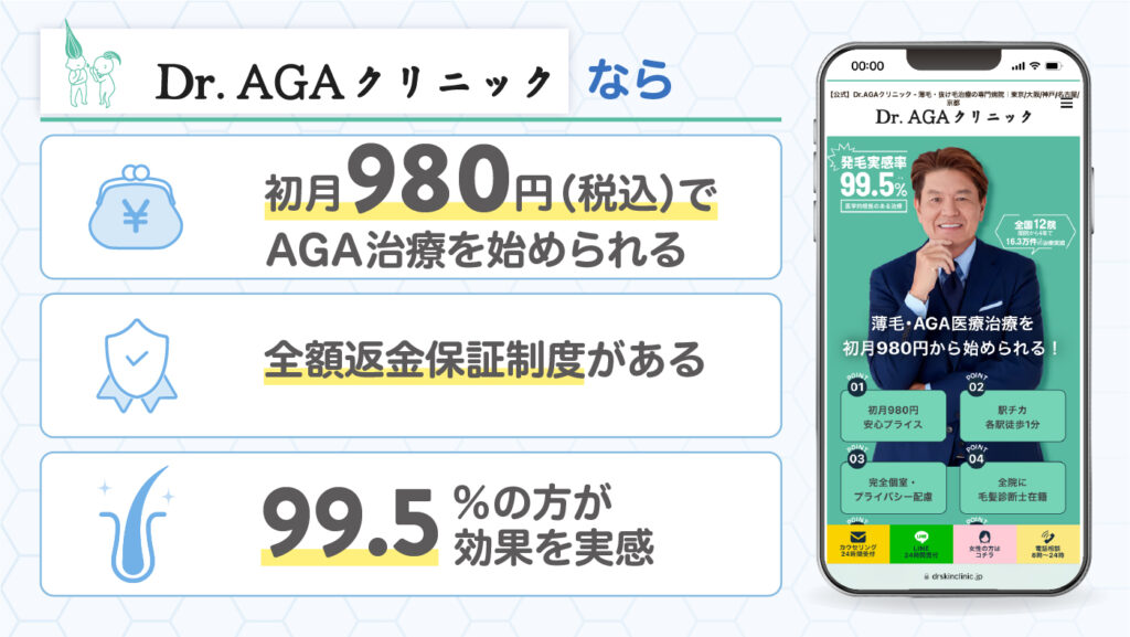 Dr.AGAクリニックの特徴